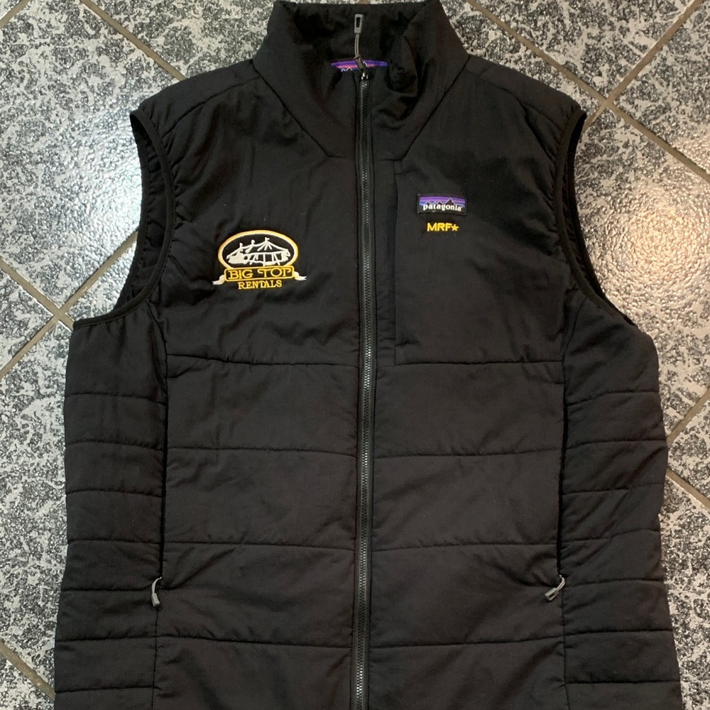 Patagonia Black Quilted Vest with Logo